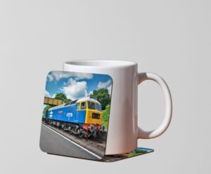 47579 at Ropley Mug Coaster 47579 in station Coaster