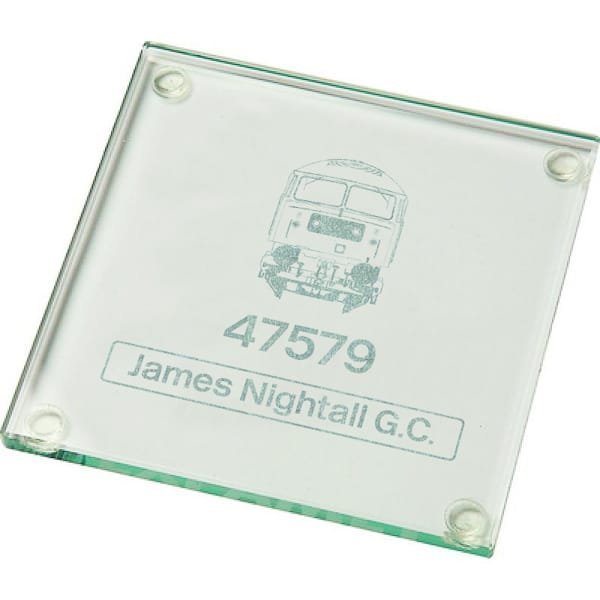 47579 front Laser Etched Glass Coaster
