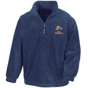 47579 Navy Blue Zip Neck Fleece