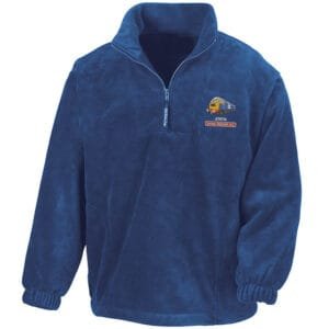 47579 Royal Blue Zip Neck Fleece