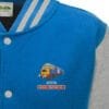 47579 Sapphire Blue and Grey Varsity Jacket