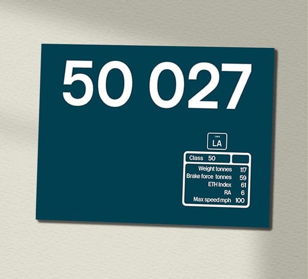 50027 retro BR blue Data Panel Metal Sign