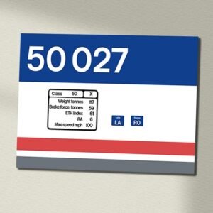 50027 Replica Locomotive Data Panels