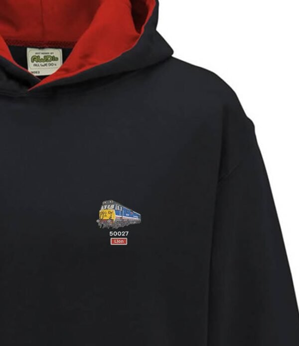 50027 Black Red Kids Hoodie