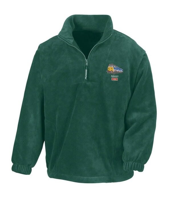 50027 Green Zip Neck Fleece
