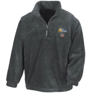 50027 Grey Zip Neck Fleece