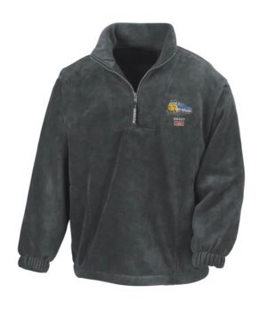 50027 Grey Zip Neck Fleece