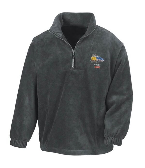 50027 Grey Zip Neck Fleece