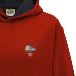 50027 Red Black Kids Hoodie