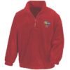 50027 Red Zip Neck Fleece