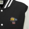 50027 Retro Black and White Varsity Jacket