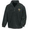50027 Retro Black Zip Neck Fleece