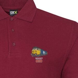 50027 Retro Burgundy Polo