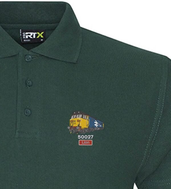 50027 Retro Forest Green Polo