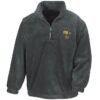 50027 Retro Grey Zip Neck Fleece