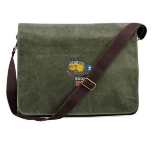 50027 Retro Military Green Messenger Bag