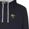 50027 Retro Navy and heather hoodie