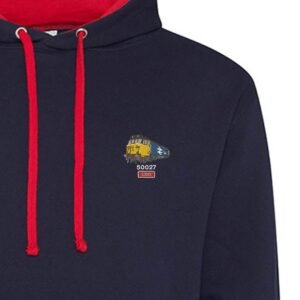 50027 Retro Navy and Red hoodie