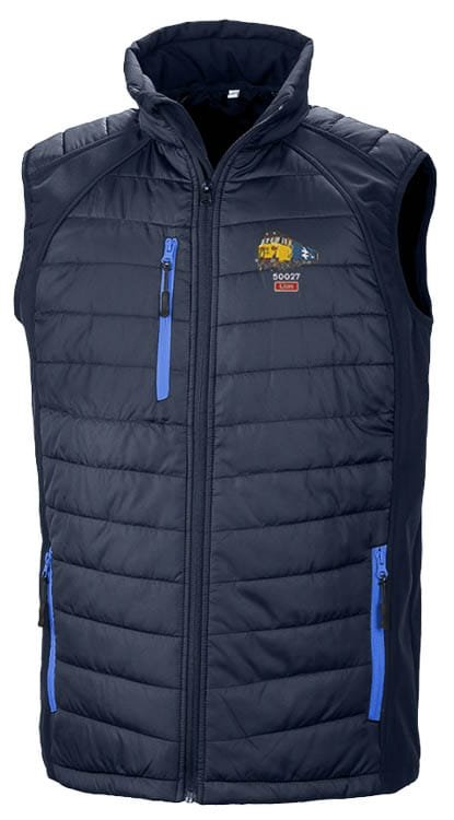 50027 Retro Navy and Royal Blue Body Warmer