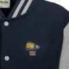 50027 Retro Oxford Blue and grey Varsity Jacket