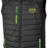 506 Black green Body Warmer