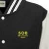 506 black white Varsity Jacket