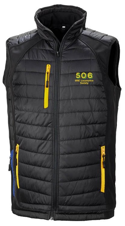 506 Black yellow Body Warmer