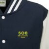 506 navy white Varsity Jacket