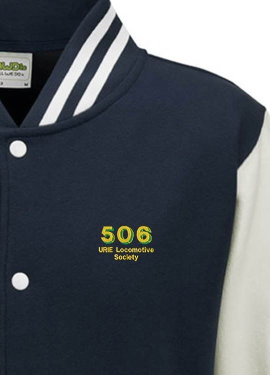 506 navy white Varsity Jacket