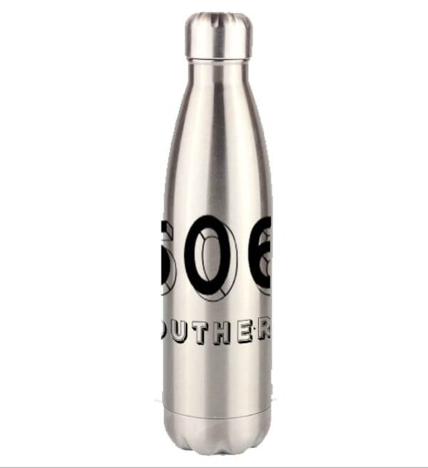 506 Silver Bowling Pin Water Bottle