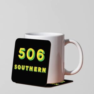 506 text Mug Coaster