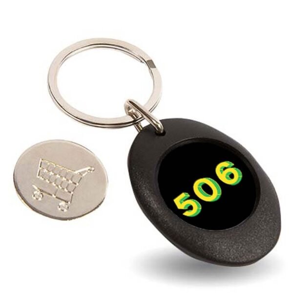 506 Text Trolley Keyring