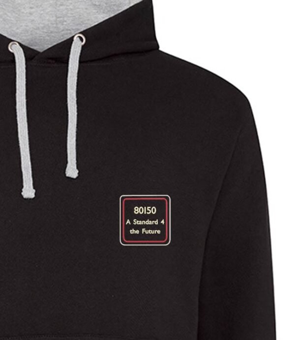 80150 Black heather Hoodie