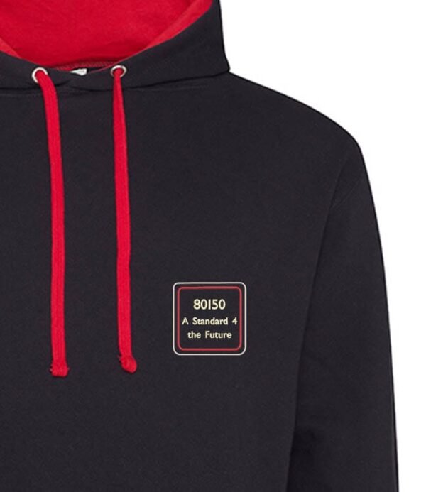 80150 Black red Hoodie