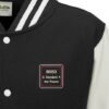 80150 black white Varsity Jacket