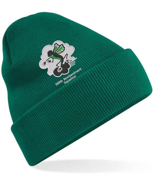Bottle Green Cuffed Beanie 369 Clothing Patch v12