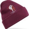 Burgundy Cuffed Beanie 367 Clothing v8