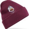 Burgundy Cuffed Beanie 368 Clothing v8