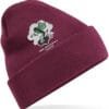Burgundy Cuffed Beanie 369 Clothing Patch v12