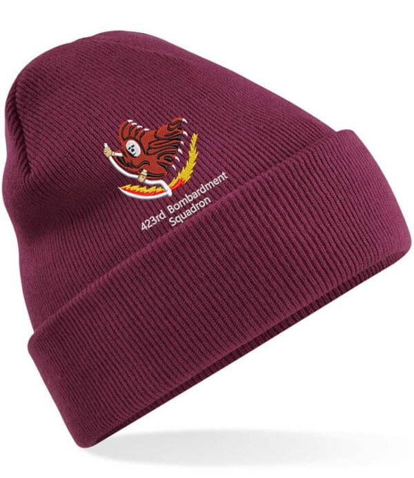 Burgundy Cuffed Beanie 423 Clothing v10 60