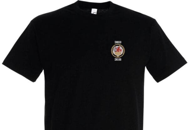 Class 20 Lion and Wheel Black T-Shirt