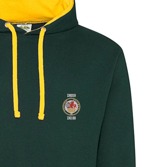Class 20 Lion and Wheel green gold Hoodie