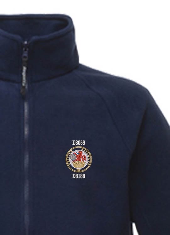 Class 20 Lion and Wheel navy blue Fleece