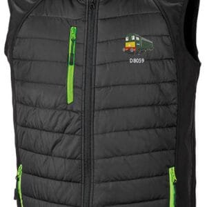 D8059 Black Green Body Warmer
