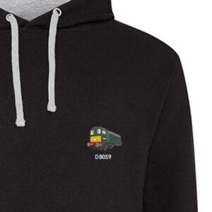 D8059 Black heather Hoodie