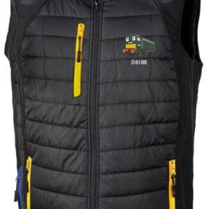 D8059 Black Yellow Body Warmer