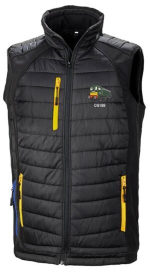 D8059 Black Yellow Body Warmer