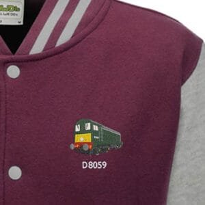 D8059 burgundy heather Varsity Jacket