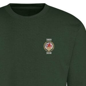 D8059 D8188 Lion and Wheel Forest Green Sweatshirt D8059 D8188 Lion and Wheel Forest Green Sweatshirt
