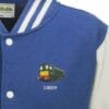 D8059 Royal Blue White Varsity Jacket